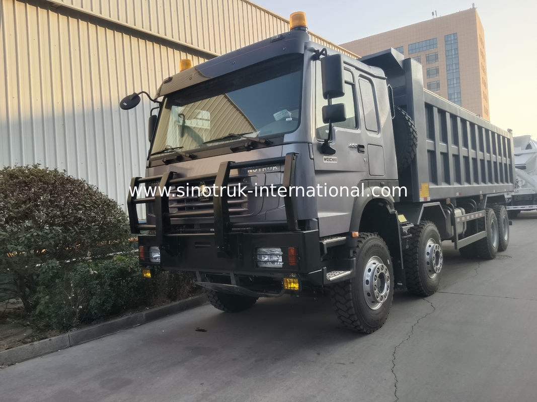 Tipper Truck Sinotruk Hohan 400 pk 10 wielen Lhd 40 ton 20-30cbm ZZ3317N356JB1 Grijs