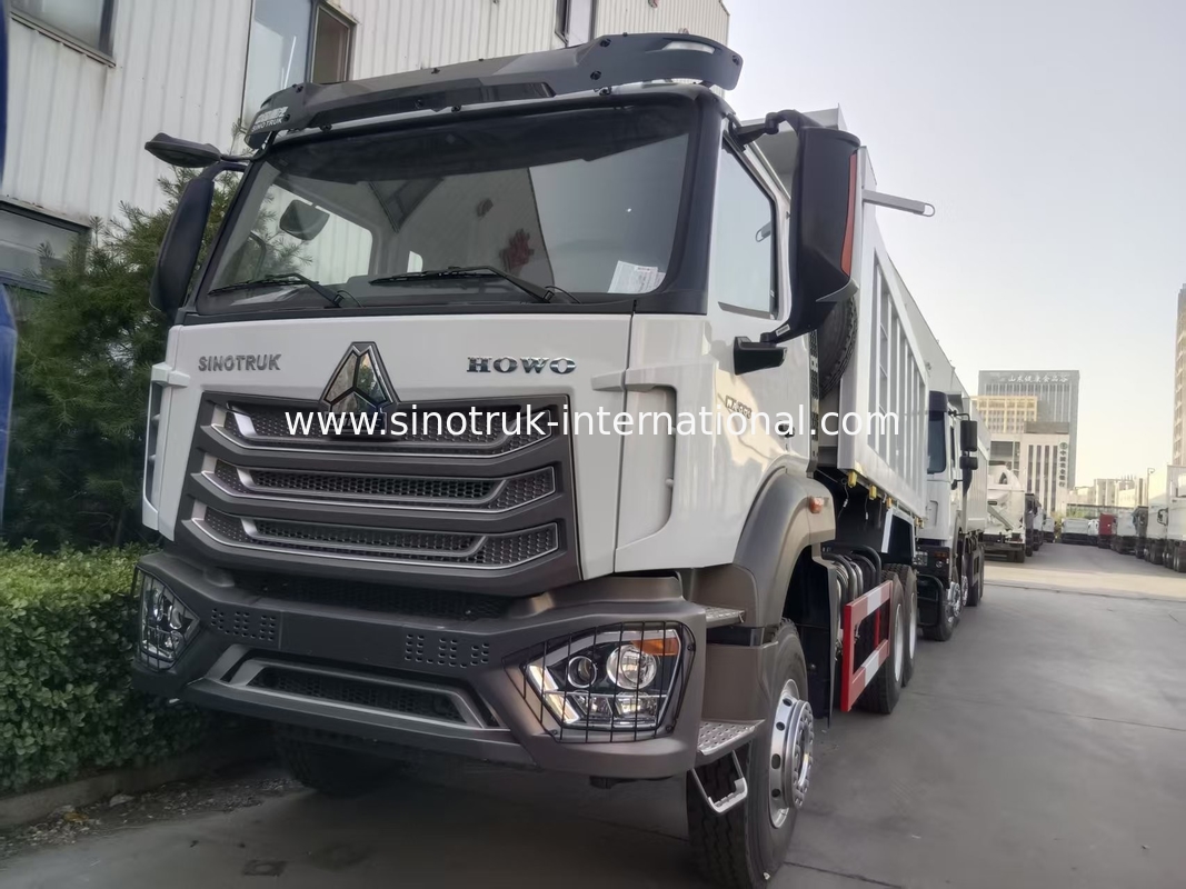 2 Passagiers Sinotruk Hohan Tipper Dump Truck Weichai Motor 6 × 4 LHD 380HP Met handgeschakeld type