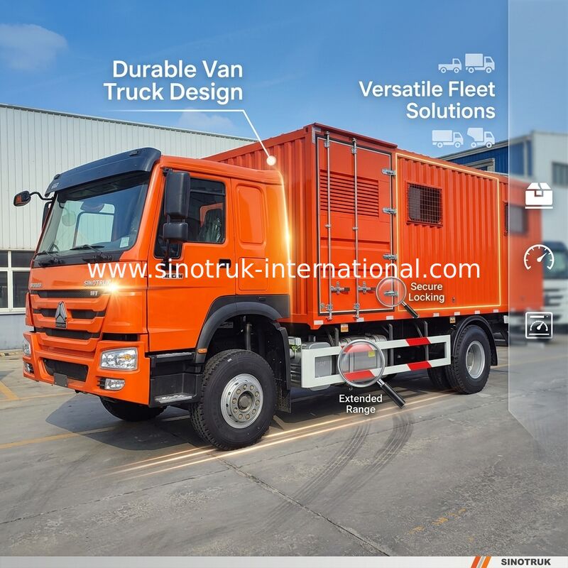 Versatile Powerhouse: Ontdek de HOWO 4x2 Van Truck's superieure duurzaamheid & kosteneffectief ontwerp