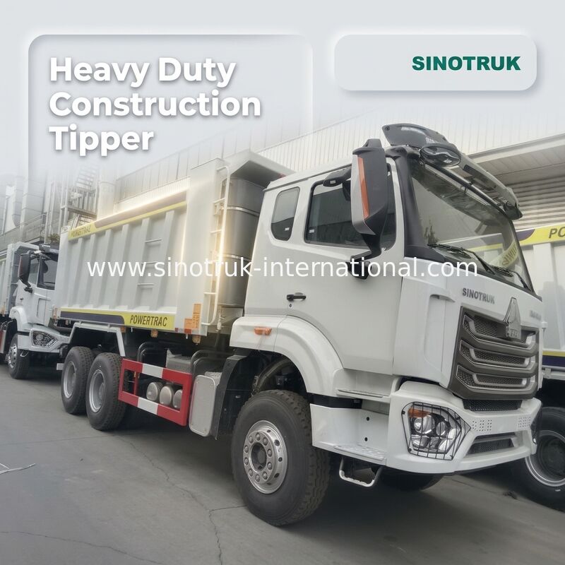 30-40 ton RHD 10 wielen dumptruck SINOTRUK Haohan voor de bouw Wit