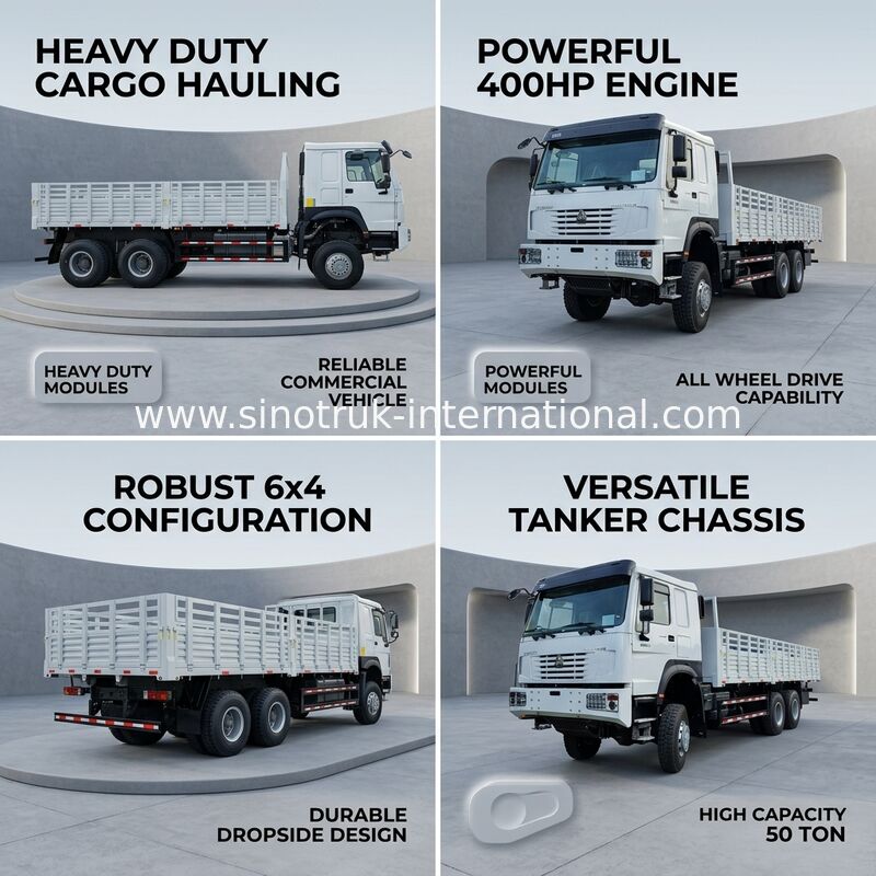 Howo Full Drive Cargo Box Truck 400 pk 4 as