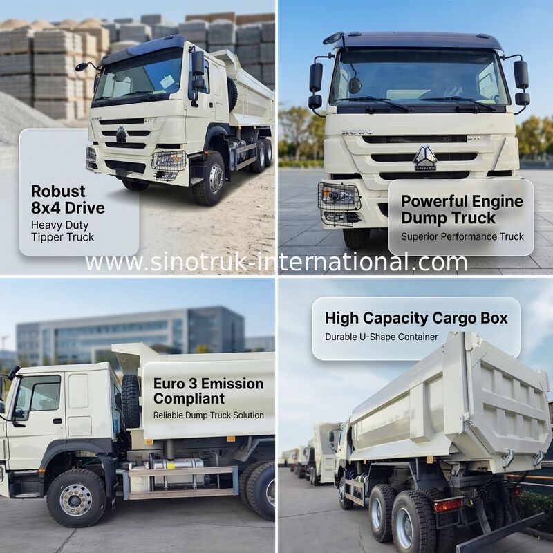 SITRAK 10-wielige kipper dumper met Euro 3 emissie en 430 PK motor