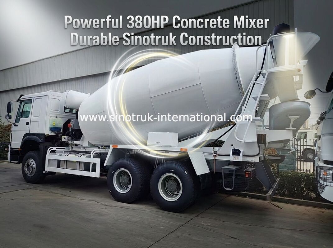 Sinotruk Howo Betonmixer Truck 10CBM 6 X 4 Euro 2 380Pk Constructie
