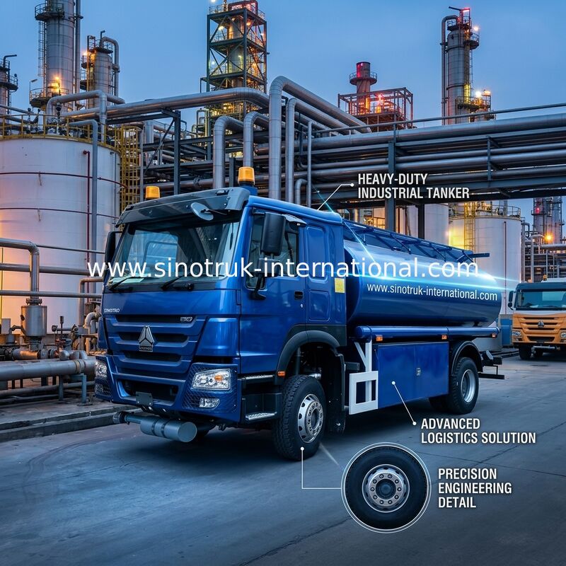 300 pk olietankwagen met 10CBM capaciteit en SINOTRUK chassis voor efficiënt petroleumtransport