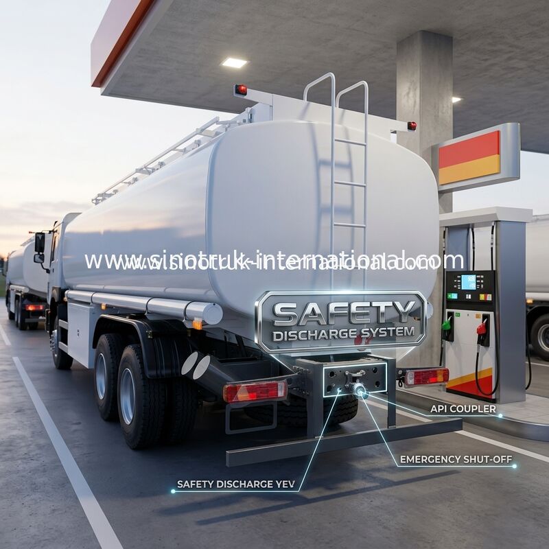 De Olietankwagen 10Wheels 400Hp 6 × 4 van Sinotrukhowo 25CBM Veelvoudige Compartimenten