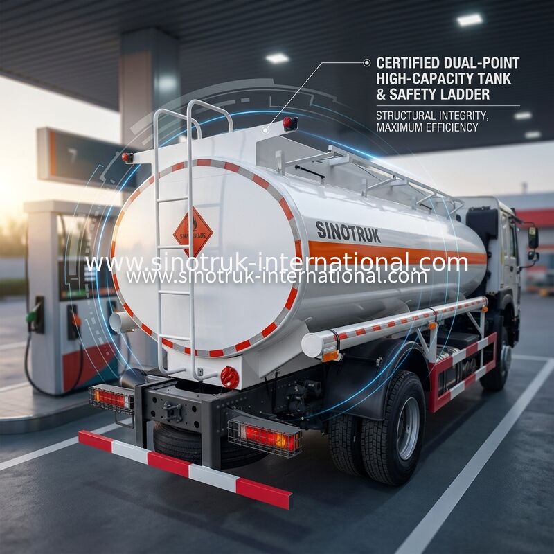 De Olietankwagen 4 X 2 Lhd Euro 2 290 PK van Sinotrukhowo 10-20CBM