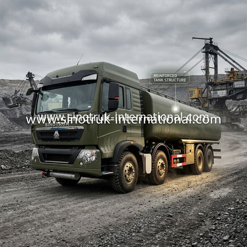HOWO-van de de Olieopslag van de Roestvrij staal8x4 Aardolie van de de Tankbrandstof de Leveringsvrachtwagen 30 CBM
