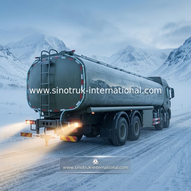 De stabiele Vrachtwagen SINOTRUK HOWO van de Brandstoftanker 30 - 40 Ton voor Olievervoer 8X4 RHD