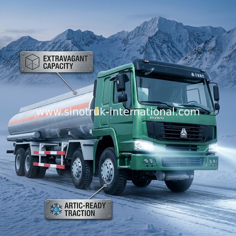 25 CBM 8X4 LHD Euro 2 336 HP ruwe Olieopslag Tankwagens Goedgekeurde ISO