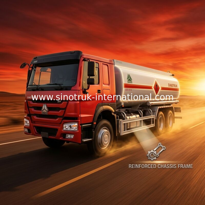 SINOTRUK olietankwagen 8-12CBM voor olievervoer 4X2 LHD Euro3 190HP
