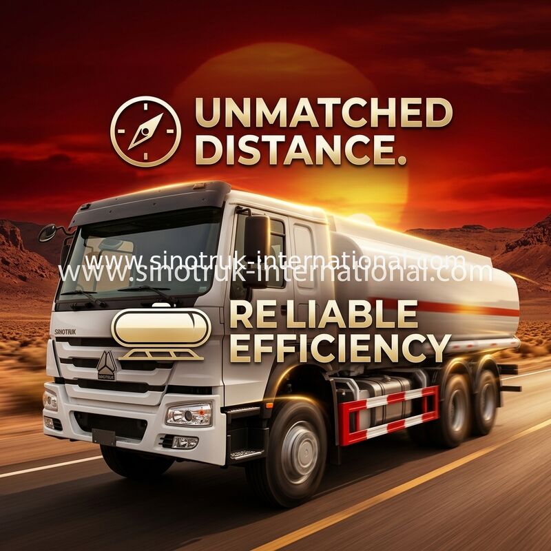 Van het de Tankwagen6x4 LHD Euro2 290HP Gas van de hoog rendement16-20cbm Olie de Tankervrachtwagen