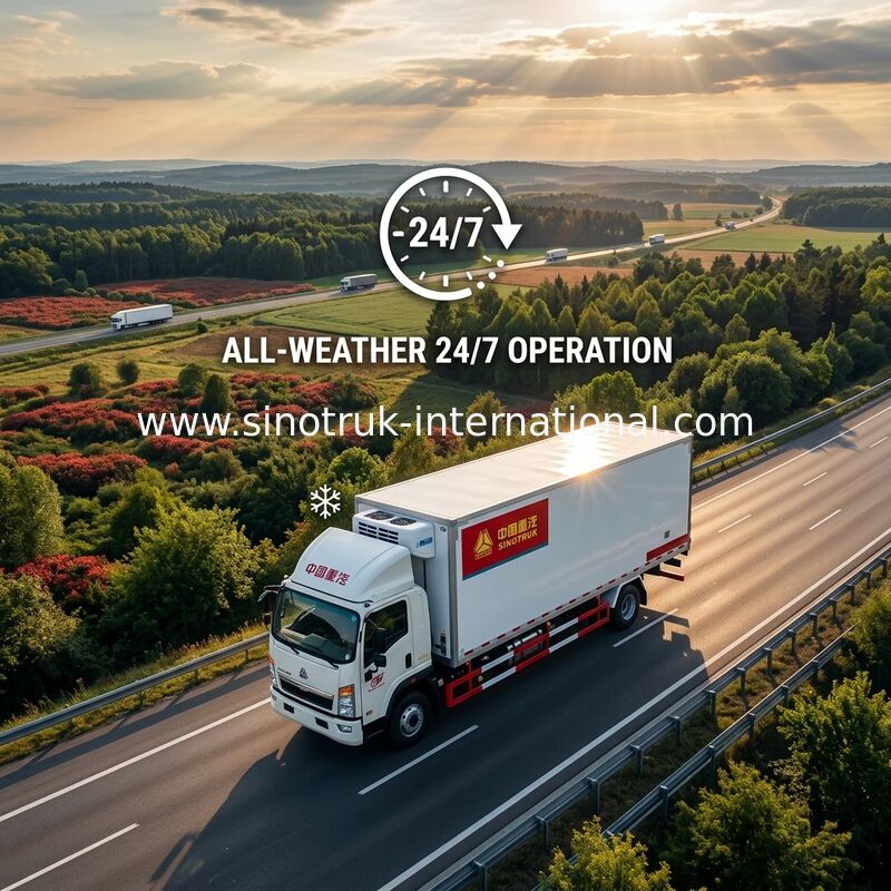 Gekoelde Leveringsvrachtwagen 4 X 2 8 Ton 140 HP-Motor Dragende Groenten/Vruchten