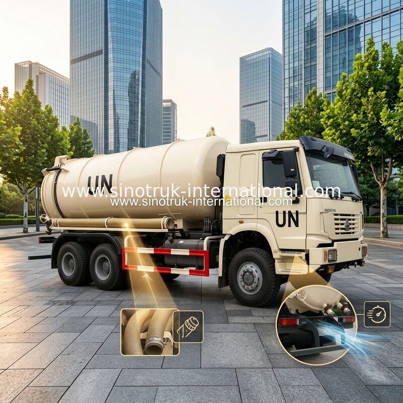 6×4 aandrijvingstype de Vrachtwagen van de Rioleringszuiging met Pomp met Hydraulisch Controlesysteem
