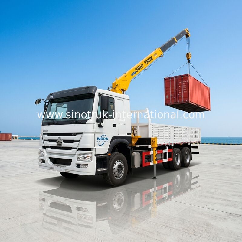 HOWO-Vrachtwagen zette Mobiele Kraan op 5 Ton 4X2 van LHD ZZ1127G4215C1