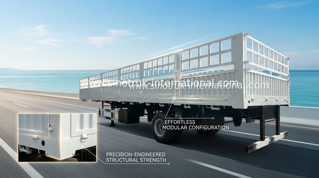 De Semi Aanhangwagens van het Koolstofstaalnut 30-60 Ton voor Speciaal Goederenvervoer