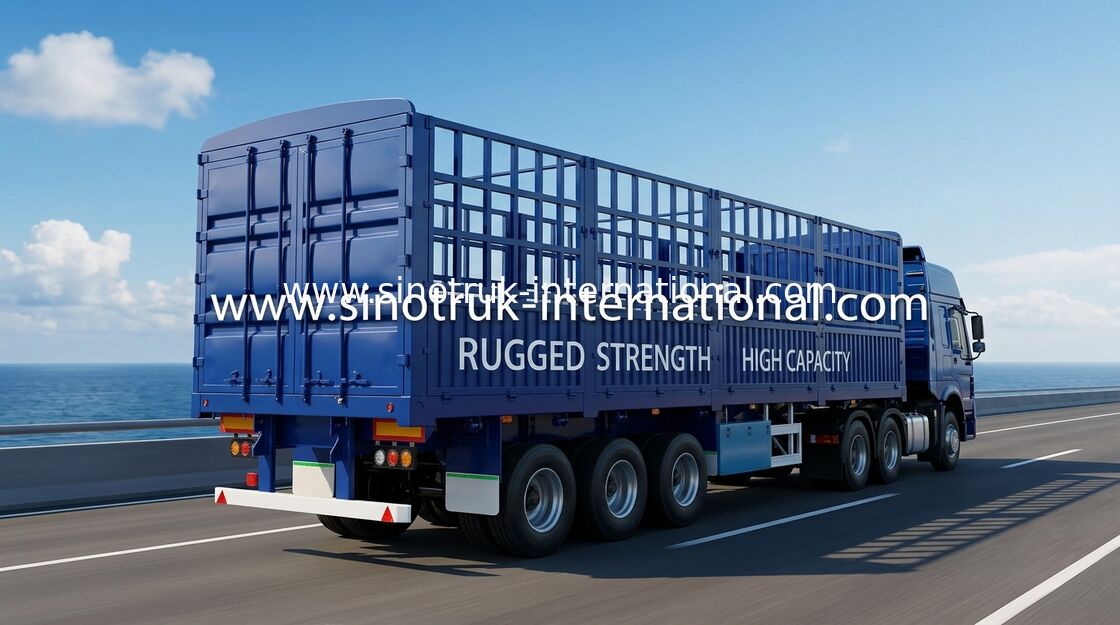 De multiaanhangwagen van het Kleuren Semi Lage Bed, de Normale Aanhangwagen van het Opschortings Semi Materiaal