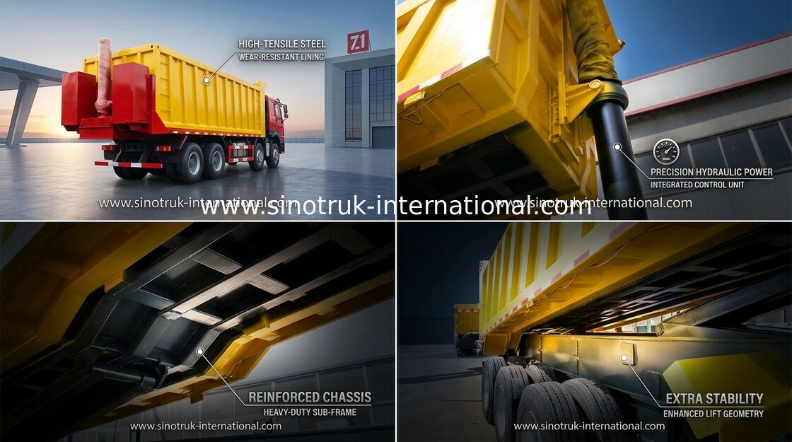 Van de de Kipwagenkipper van SINOTRUCK HOWO Semi de Aanhangwagenvrachtwagen 25-45CBM met de Certificatie van BV