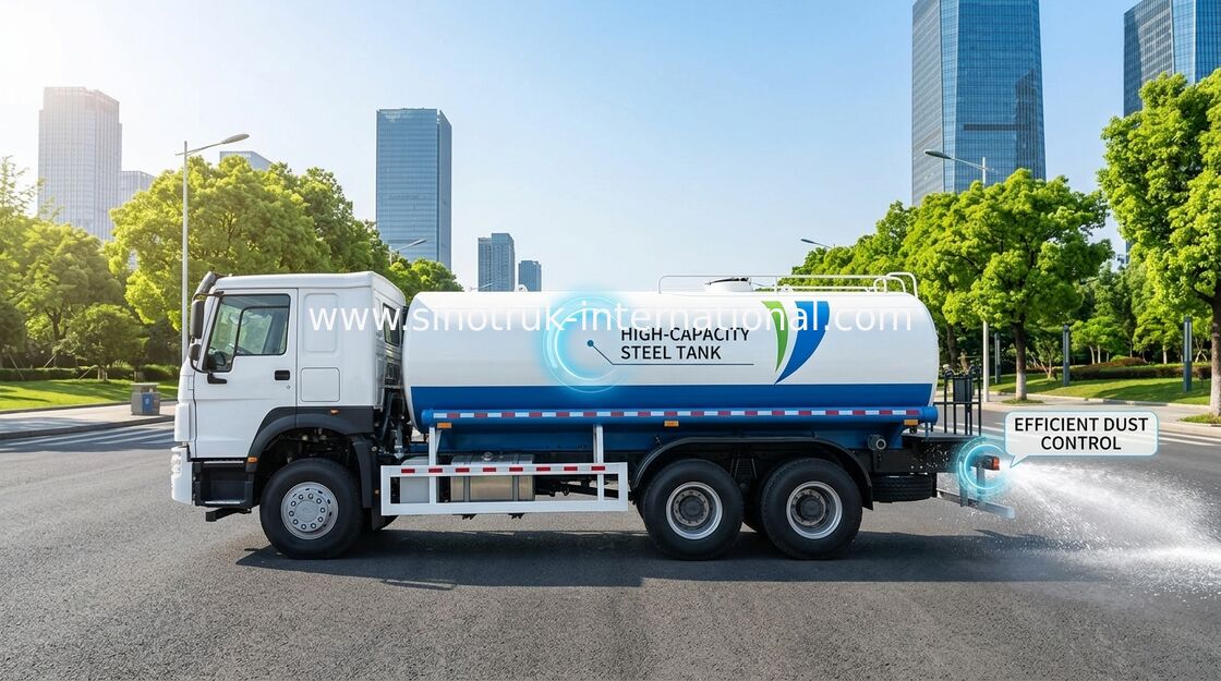 SINOTRUK HOWO Sprinkler Water Tank Truck 10-25CBM 6 X 4 Euro 2 400 pk