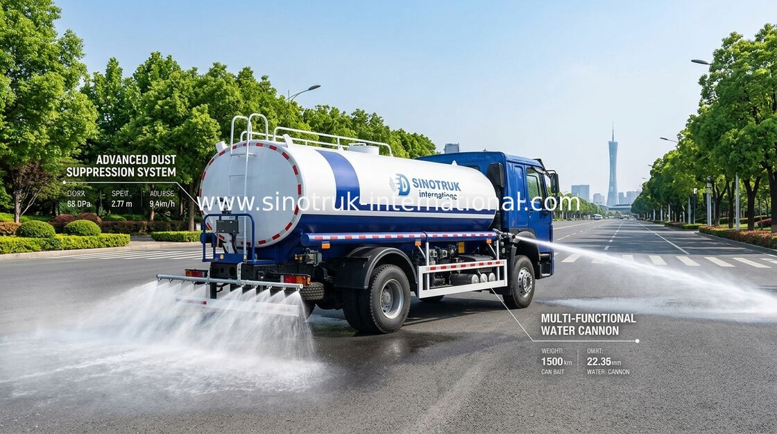 SINOTRUK HOWO Water Tank Truck 4x2 RHD 300HP 10CBM voor duurzaam watertransport
