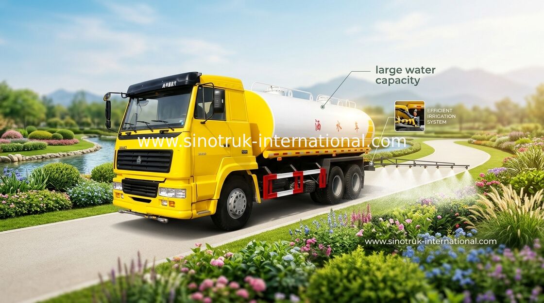 Pneumatisch/Hand van de het Watertankwagen van het Controlesysteem 16CBM Aandrijvingstype 6×4