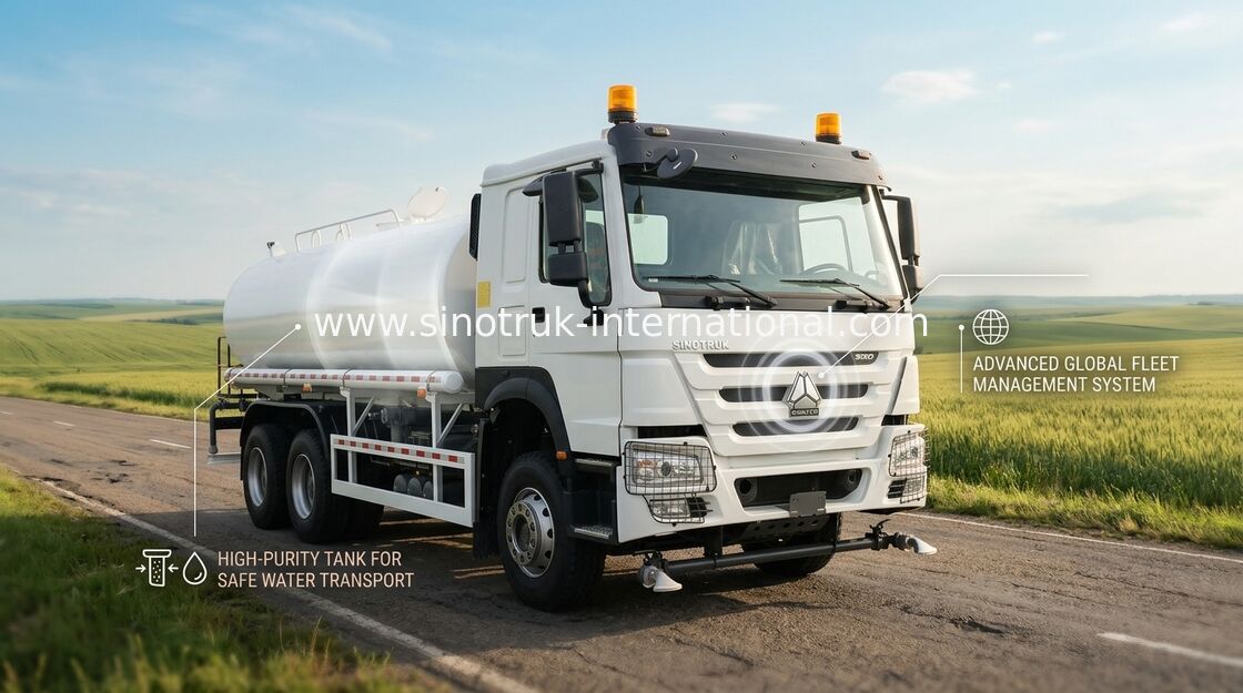 4650 1350mm Wielbasis Watertankwagen met VGD95 Vooras Prestaties en Capaciteit