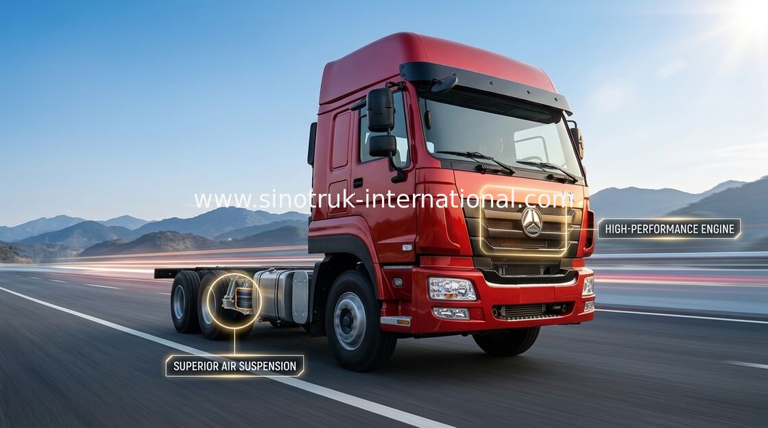 Op zwaar werk berekende Ladingsvrachtwagen SINOTRUK 30-60 Ton 12 Wielen LHD Euro2 336 HP