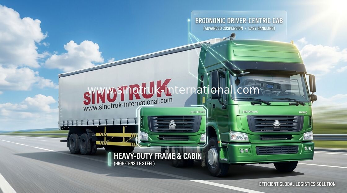De Hoofdvrachtwagens van de hoge Prestatiestractor, de Vrachtwagen van de de Tractoraanhangwagen van 266-420hp Sinitruk