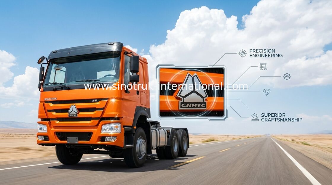 De oranje van de het Slepentractor van SINOTRUK HOWO Vrachtwagen RHD 10 Wielen 371 HP ZZ4257S3241W