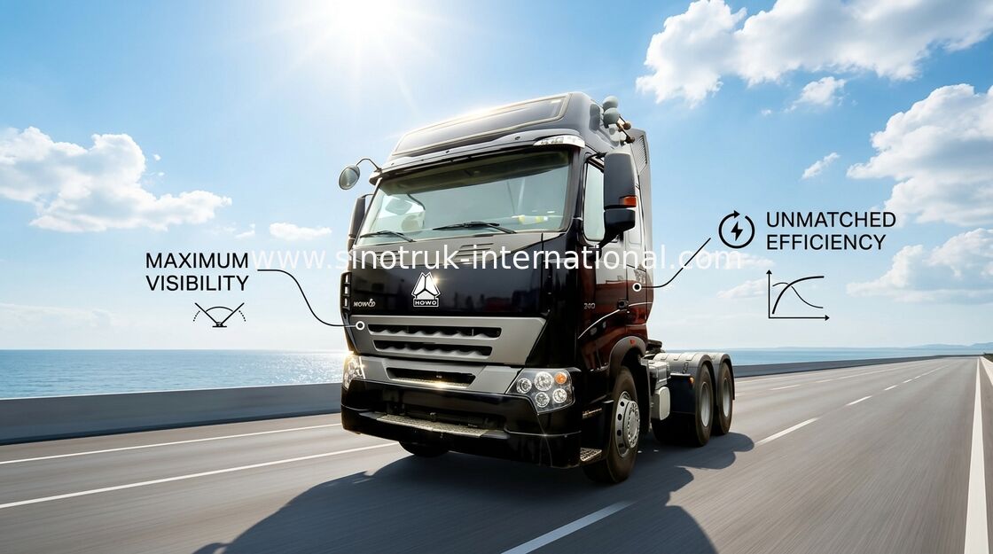 6X4 Op zwaar werk berekende de Tractorvrachtwagens van HOWO, 4 de Dieselmotortractoren van de Slag Elektronische Brandstofinjectie en Stortplaatsvrachtwagens