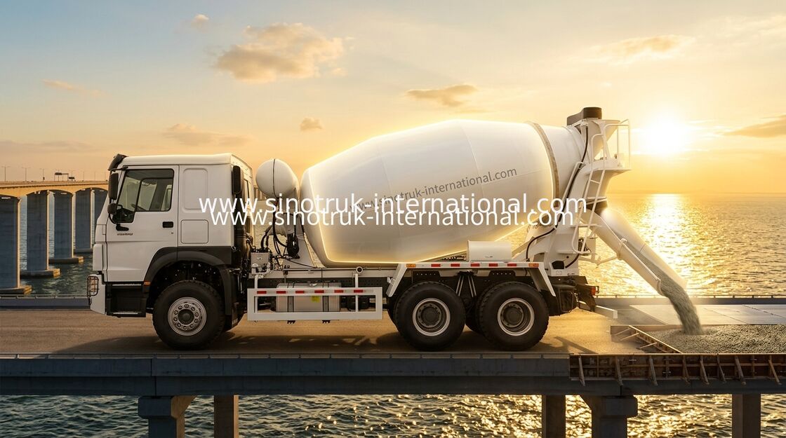 SINOTRUK HOWO 6×4 10 Wielen Betonmixer Truck 400 HP High Efficiency LHD