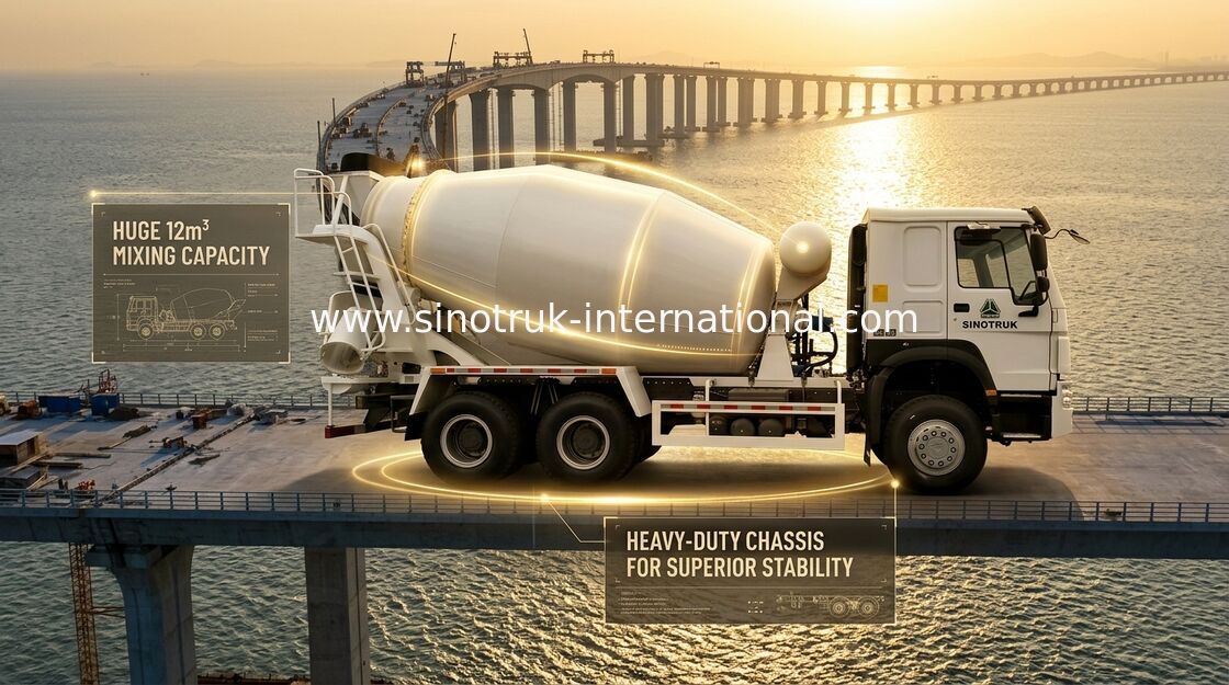 Van de Concrete Mixervrachtwagen 6 X 4 van 10-20CBM SINOTRUK HOWO Bouw van 340Hp de Euro 2