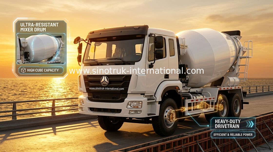 Van de de Concrete Mixerpomp van SINOTRUK HOHAN de Vrachtwagen Euro2 290HP 6X4 ZZ5255GJBM3846B1