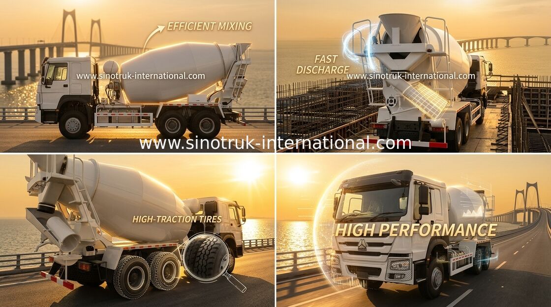 De Concrete Mixervrachtwagen Bouw van 340Hp van 10-20CBM 6 X 4 van Sinotrukhowo de Euro 2