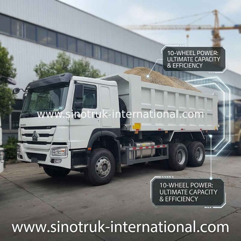 HOWO 371HP 6×4 Linksbestuur Mid-Rise Dump Truck