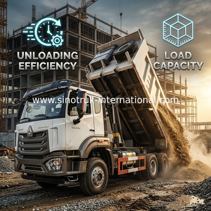 HOWO NX 371HP 6*4 20m3 Center-Lift Dump Truck