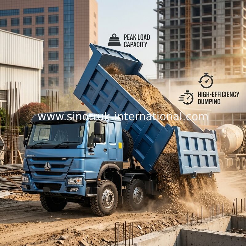 Tipper Truck SINOTRUK HOWO 380HP 12 wielen LHD 31 ton 20-30CBM ZZ3317N3567B1R