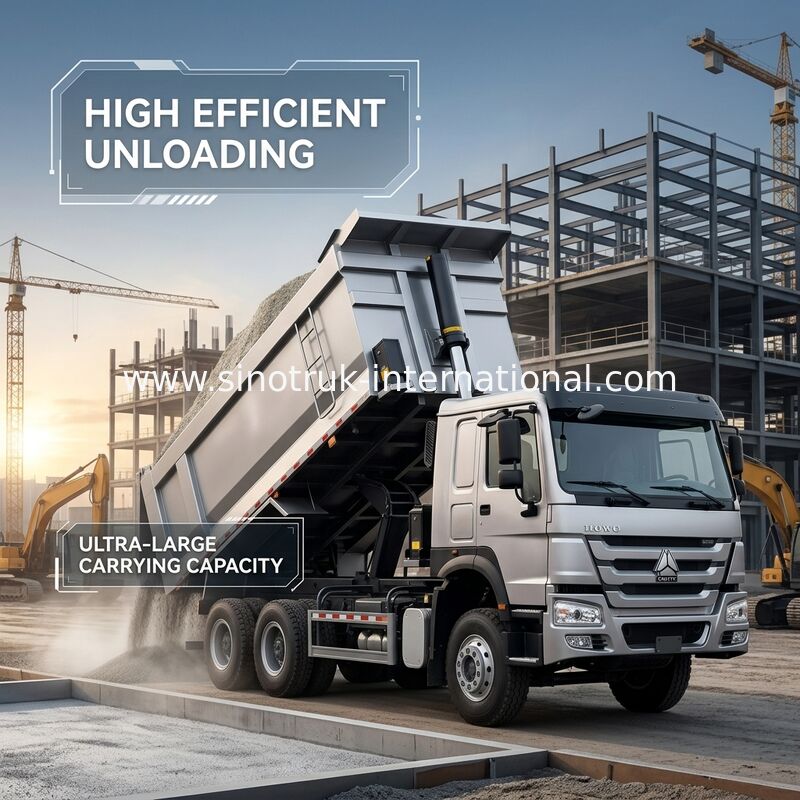 Tipper Truck SINOTRUK HOWO 400HP 12 Wielen LHD 40Tons 30CBM ZZ3317V3567B1