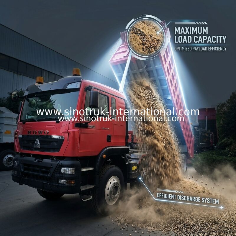8 × 4 Lhd 12 Wielen Sinotruk Tipper 400 pk Euro 2