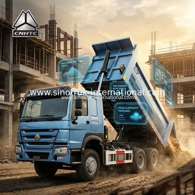 Blauwe U-Through Dumper (20CBM, 6×4, 380 pk): Voordelen voor snelle materiaalontlading