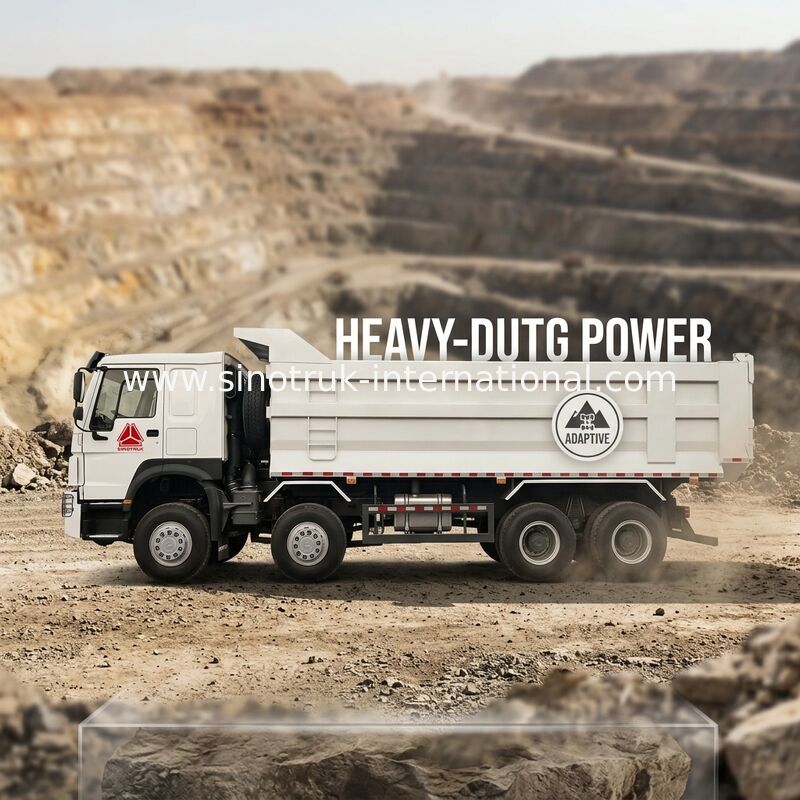 SINOTRUK HOWO Mining Tipper Dump Truck 12 Wielen 400 pk 8 × 4 U type