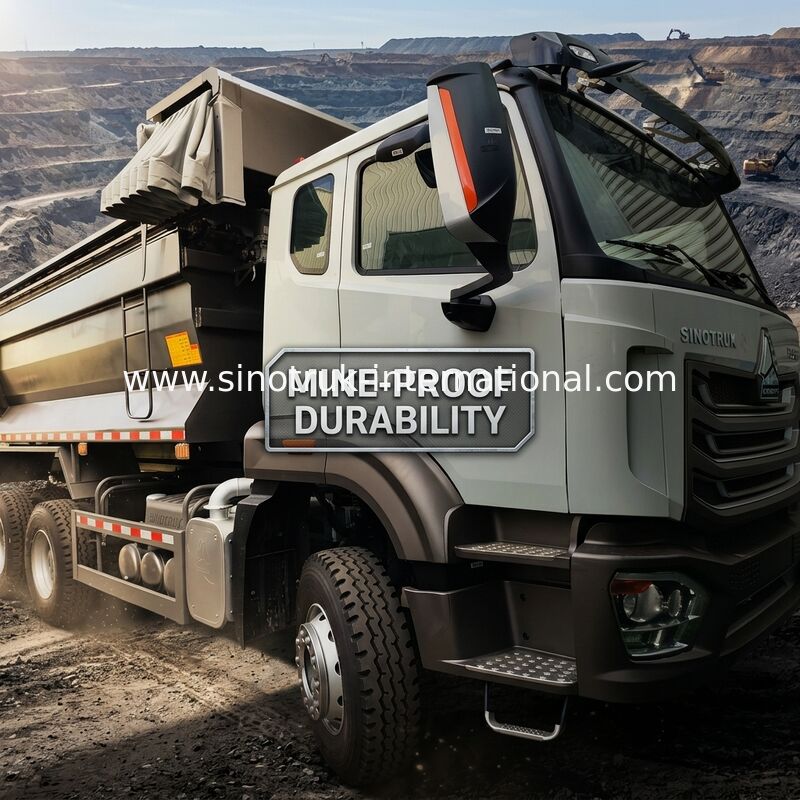 SINOTRUK HOWO LHD 6×4 10 wielen U-type dumper voor 40 ton mijnbouw