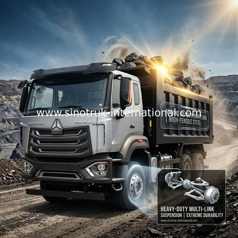 De Cabine Tipper Dump Truck LHD 6X4 400HP Diamond Silver van SINOTRUK HOWO N7