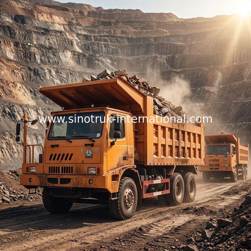 de Mijnbouw Tipper Dump Truck 371HP van 6X4 LHD 70 Ton van SINOTRUK HOWO voor Mijnbouw