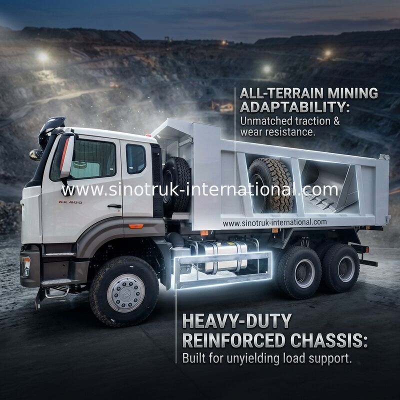 Sinotruk Howo Tipper Dump Truck New NX 10Wheels 400Hp 6 Mijnbouw × 4