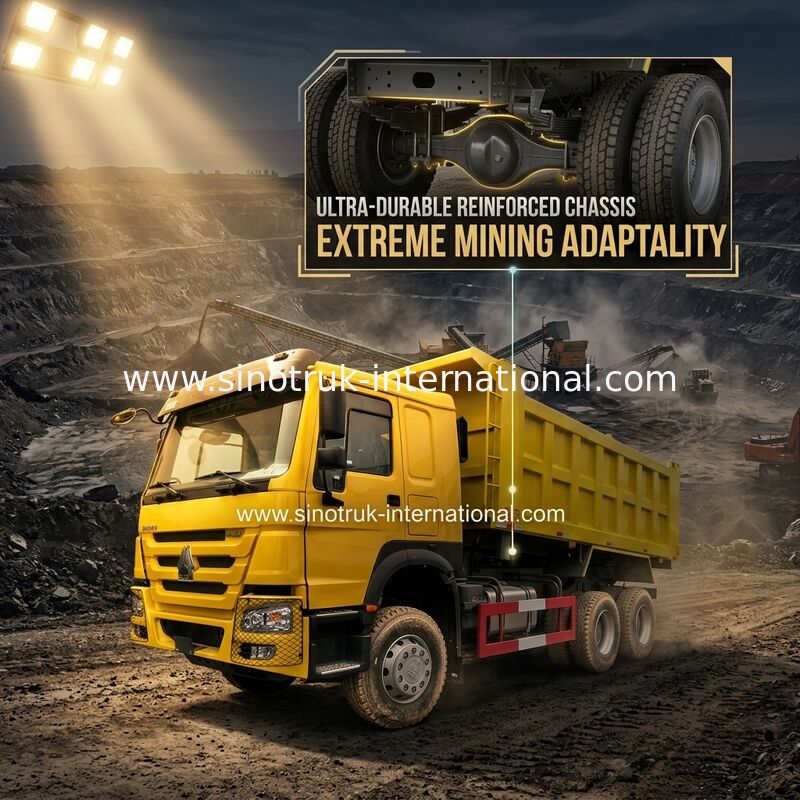 SINOTRUK HOWO 400HP Tipper Dump Truck For Construction A7 Gele ZZ3257V3847B1