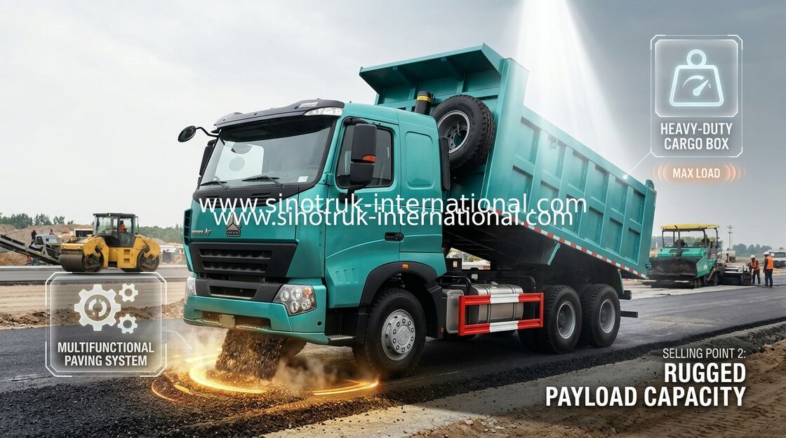 Van de de Bouwkipper van SINOTRUK HOWO A7 290HP van de Stortplaatsvrachtwagen 6 X 4 in Blauwe Kleur