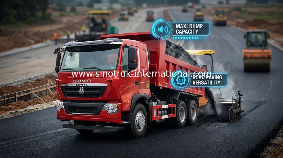 360HP LHD 30 - 40 van de de Stortplaatsvrachtwagen van Sinotruk Howo 6x4 Internationale de Kipperston van de Vrachtwagen van Howo