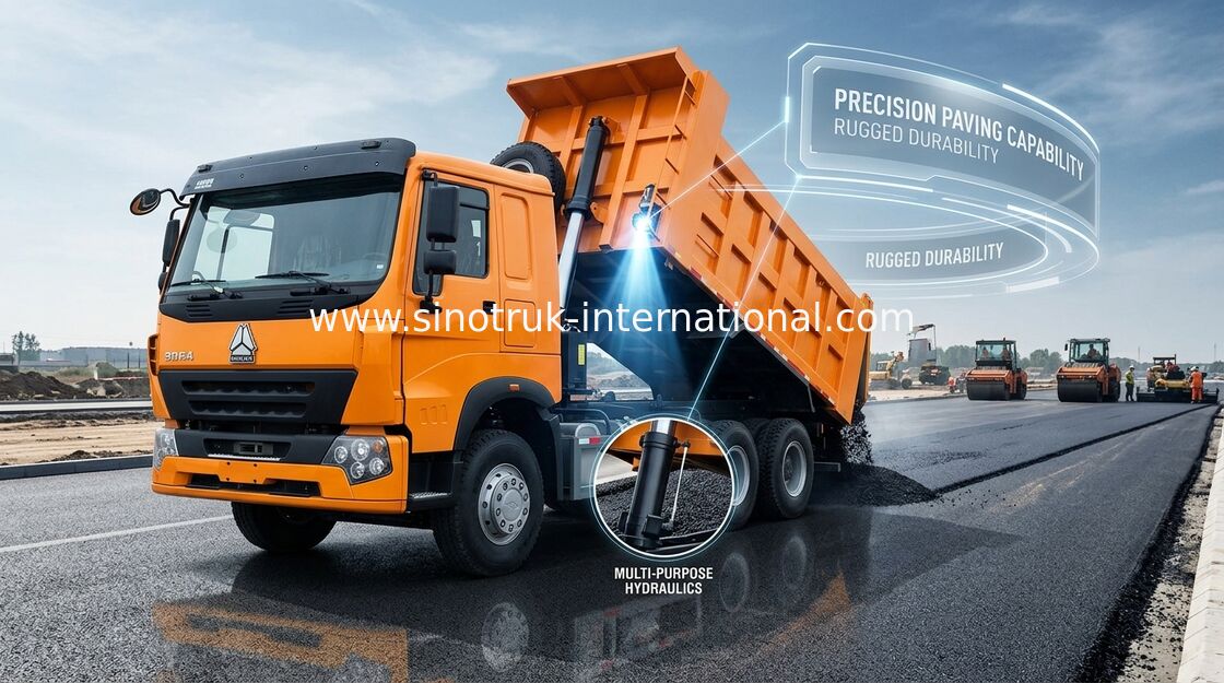 De euro de Stortplaatsvrachtwagen van de 2 Standard 10-Wielenkipper 30 - 40 Ton voor Lading schuurt/Stenen
