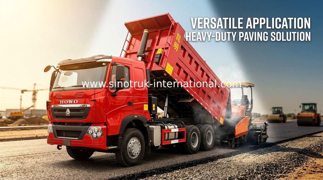 Van de de Stortplaatsvrachtwagen van SINOTRUK HOWO T7H Duitse de Mensenmotor 12 Wielen 360HP LHD voor Mijnbouwgebied
