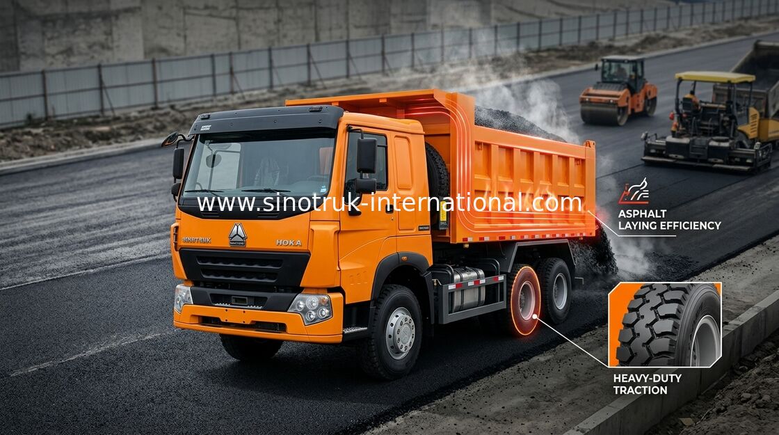 30 - 40 SINOTRUK-van de Stortplaatston Vrachtwagen LHD 371HP 6X4 voor LadingsBouwmateriaal